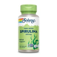 Натуральна добавка Solaray True Herbs Spirulina Algae 410 mg, 100 вегакапсул