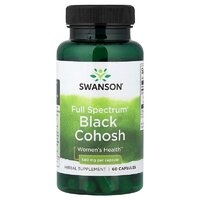 Натуральна добавка Swanson Black Cohosh 540 mg Full Spectrum, 60 капсул