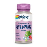 Натуральна добавка Solaray Tart Cherry & Celery Seed 620 mg, 60 вегакапсул