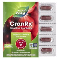 Натуральна добавка Nature's Way CranRx Bioactive Cranberry 500 mg вітамін С, 30 капсул