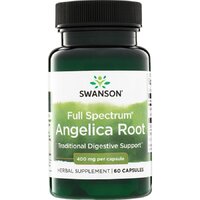 Натуральна добавка Swanson Angelica Root 400 mg Full Spectrum, 60 капсул