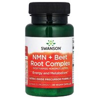 Натуральна добавка Swanson NMN + Beet Root Complex, 30 вегакапсул