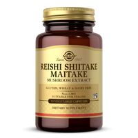 Натуральна добавка Solgar Reishi Shiitake Maitake Mushroom Extract, 50 вегакапсул