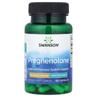 Натуральна добавка Swanson Pregnenolone 25 mg High Potency, 60 капсул