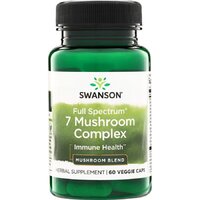 Натуральна добавка Swanson 7 Mushroom Complex Full Spectrum, 60 капсул
