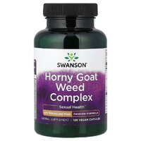 Натуральна добавка Swanson Horny Goat Weed Complex, 120 капсул