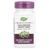 Натуральна добавка Nature's Way Valerian Nighttime, 100 таблеток