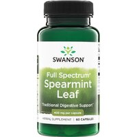 Натуральна добавка Swanson Spearmint Leaf 400 mg Full Spectrum, 60 капсул