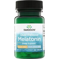 Натуральна добавка Swanson Dual-Release Melatonin 3 mg, 60 таблеток