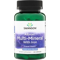 Вітаміни та мінерали Swanson Albion Multi-Mineral with Iron, 120 капсул