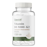 Вітаміни та мінерали OstroVit Vege Vitamin D3 4000 +K2, 120 вегакапсул