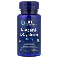 Амінокислота Life Extension N-Acetyl-L-Cysteine 600 mg, 60 капсул