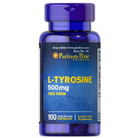 Амінокислота Puritan's Pride L-Tyrosine 500 mg, 100 капсул