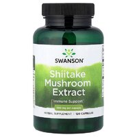 Натуральна добавка Swanson Shiitake Mushroom Extract 500 mg, 120 капсул