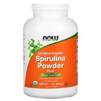 Натуральна добавка NOW Spirulina Powder Organic Certified Organic, 454 грам