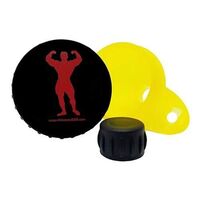 Контейнер для спортивного харчування Universal Nutrition Funnel 30 грам, жовта з чорною кришкою