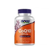 Натуральна добавка NOW CoQ-10 200 mg, 60 вегакапсул