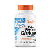 Натуральна добавка Doctor's Best Extra Strength Ginkgo 120 mg, 120 вегакапсул