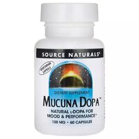 Натуральна добавка Source Naturals Mucuna Dopa, 60 капсул