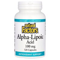 Натуральна добавка Natural Factors Alpha-Lipoic Acid 200 mg, 120 капсул