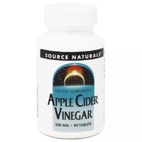 Натуральна добавка Source Naturals Apple Cider Vinegar 500 mg, 90 таблеток