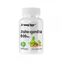 Натуральна добавка IronFlex Ashwagandha 800 mg, 100 таблеток