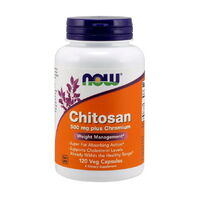 Натуральна добавка NOW Chitosan Plus 500 mg, 120 капсул