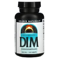 Натуральна добавка Source Naturals DIM (Diindolylmethane) 100 mg, 120 таблеток