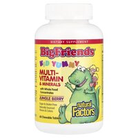 Вітаміни та мінерали Natural Factors Big Friends Multi-Vitamin &amp; Minerals, 60 жувальних таблеток