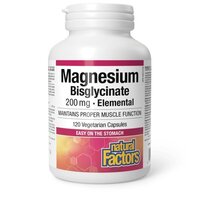Вітаміни та мінерали Natural Factors Magnesium Bisglycinate 200 mg, 120 вегакапсул