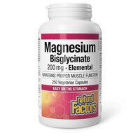 Вітаміни та мінерали Natural Factors Magnesium Bisglycinate 200 mg, 250 вегакапсул
