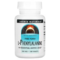 Амінокислота Source Naturals L-Phenylalanine 500 mg, 100 таблеток