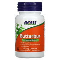 Натуральна добавка NOW Butterbur, 60 вегакапсул