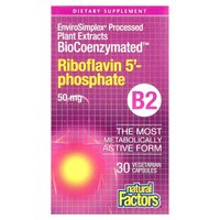 Natural Factors BioCoenzymated Riboflavin 5' Phosphate 50 mg, 30 капсул