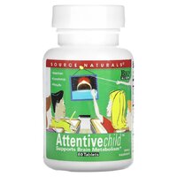 Натуральна добавка Source Naturals Attentive Child, 60 таблеток