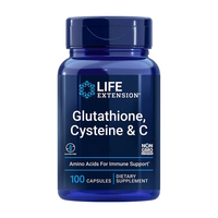 Натуральна добавка Life Extension Glutathione Cysteine & C, 100 капсул