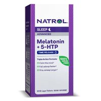 Natrol Melatonin + 5-HTP Time Release, 60 таблеток
