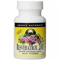 Натуральна добавка Source Naturals Resveratrol 200 mg, 30 таблеток