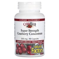 Натуральна добавка Natural Factors CranRich Cranberry Concentrate Super Strength, 90 капсул