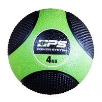 М'яч для фітнесу Power System Medicine Ball PS-4134, Black/Green, 4 кг