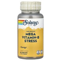 Solaray Mega Vitamin-B Stress Timed Release, 60 вегакапсул