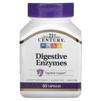 Натуральна добавка 21st Century Digestive Enzymes, 60 капсул