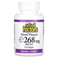 Natural Factors Mixed Vitamin E 268 mg, 90 капсул