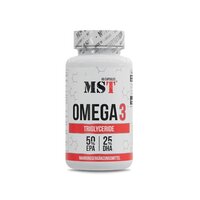 Жирные кислоты MST Nutrition Omega 3 Triglyceride, 60 капсул