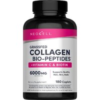 Препарат для суглобів і зв'язок Neocell Grassfed Collagen Peptides + C & Biotin, 180 таблеток