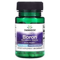 Вітаміни та мінерали Swanson Albion Boron Bororganic Glycine, 60 вегакапсул