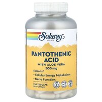 Вітаміни та мінерали Solaray Pantothenic Acid 500 mg, 250 вегакапсул