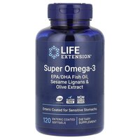 Жирні кислоти Life Extension Super Omega-3 Plus, 120 капсул