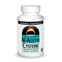 Амінокислота Source Naturals N-Аcetyl Cysteine 600 mg, 60 таблеток