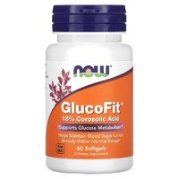 Натуральна добавка NOW GlucoFit, 60 капсул